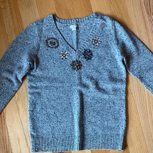 J.Crew Wool V-neck Pullover Sweater